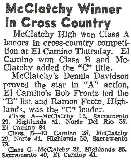 1959 SJS XC Finals Results