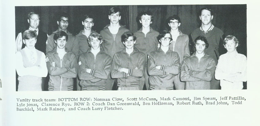 1972 Bella Vista Track and Field Varsity Team Photo