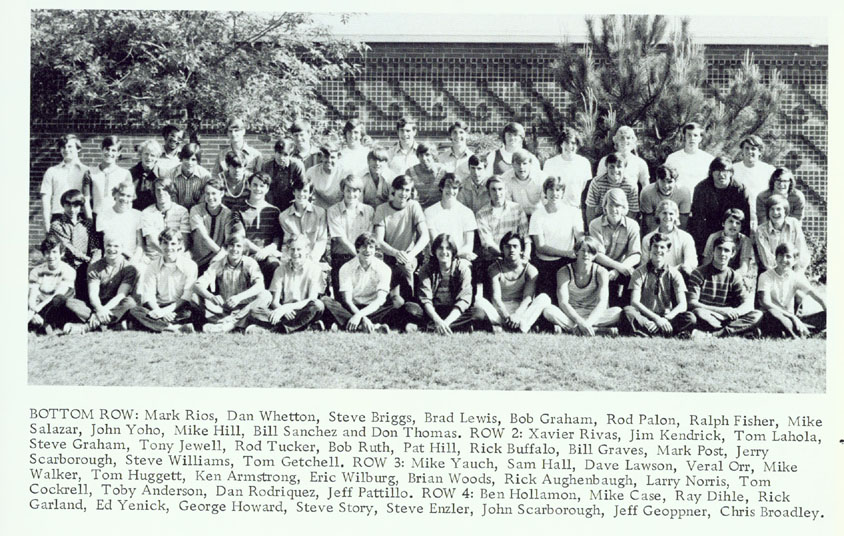 1973 Bella Vista Track and Field VB and FSB Team Photo