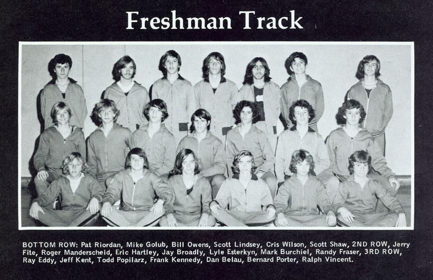 1976 Bella Vista Track and Field Freshman Boys Team Photo