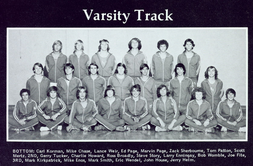 1976 Bella Vista Track and Field Varsity Boys Team Photo