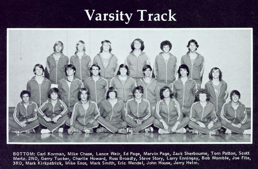 1976 Bella Vista Track and Field Varsity Boys Team Photo
