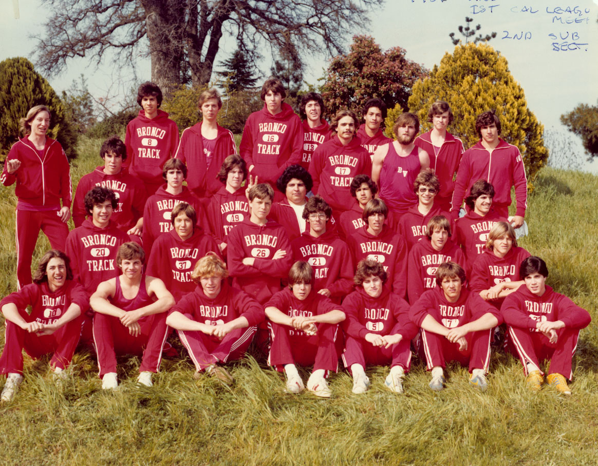 1980 Bella Vista Track and Field Varsity Boys Team Photo