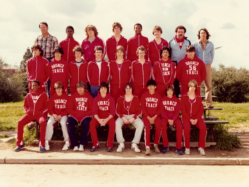 1982 Bella Vista Track and Field Sophomore Boys Team Photo