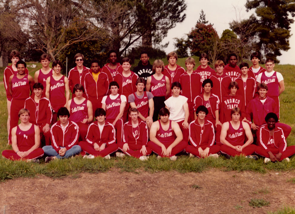 1984 Bella Vista Track and Field Varsity Boys Team Photo