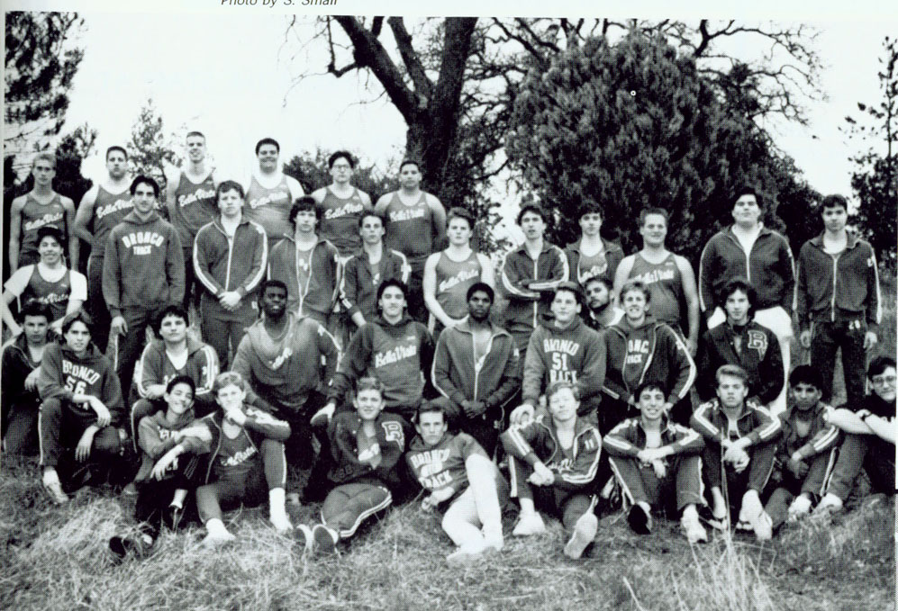 1987 Bella Vista Track and Field Varsity Boys Team Photo