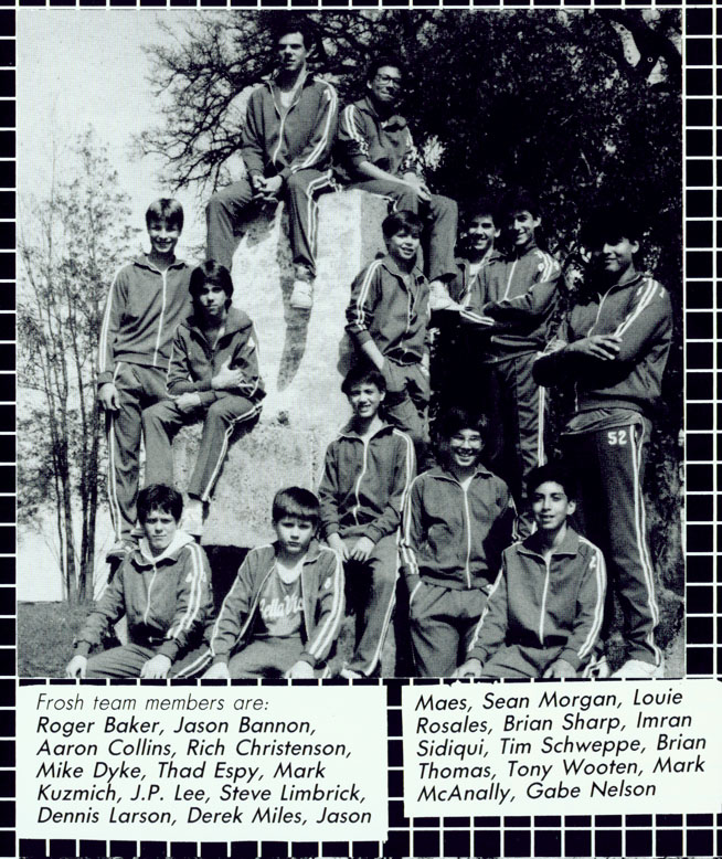 1988 Bella Vista Track and Field Freshman Boys Team Photo