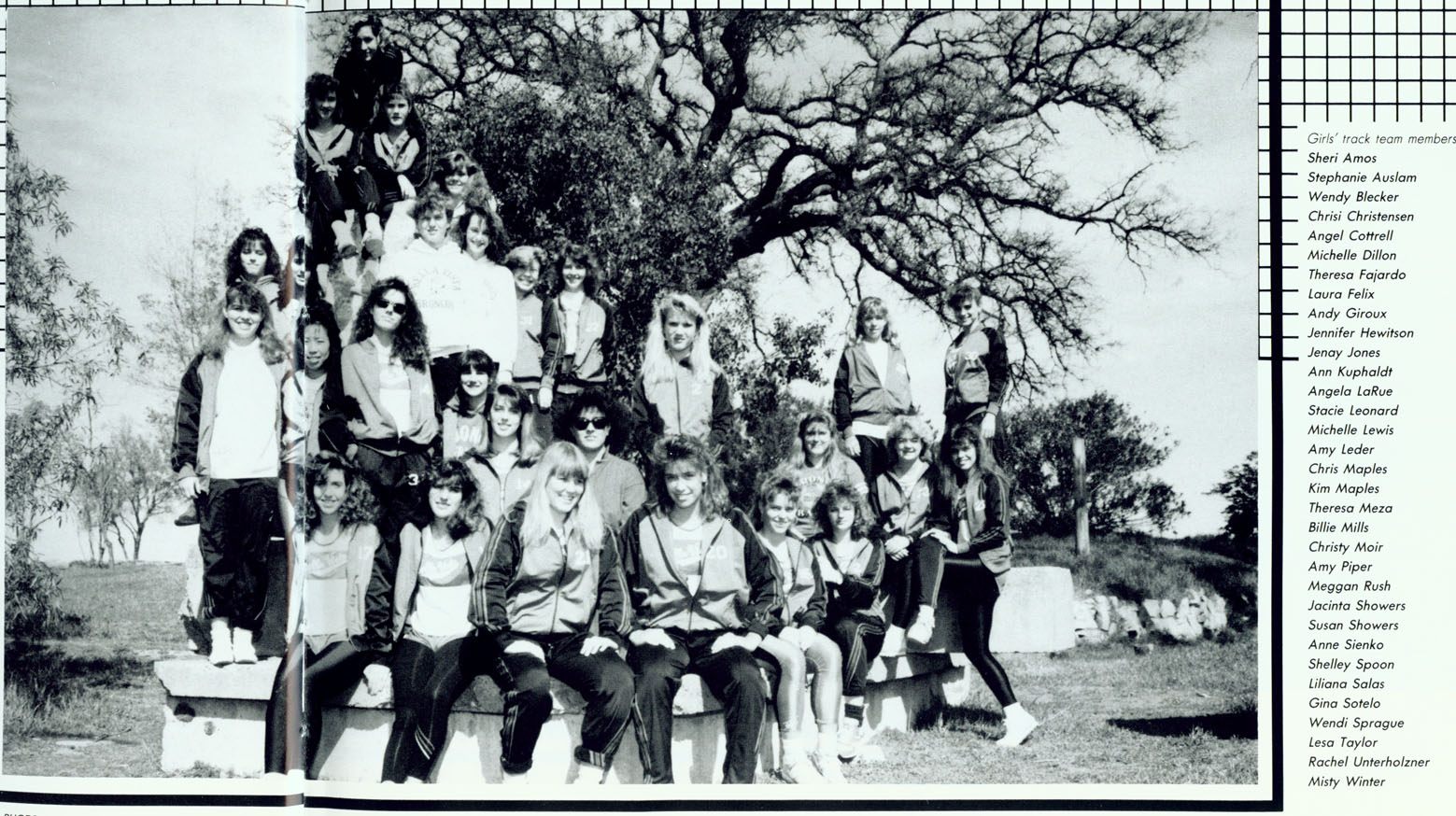 1988 Bella Vista Track and Field Girls Team Photo