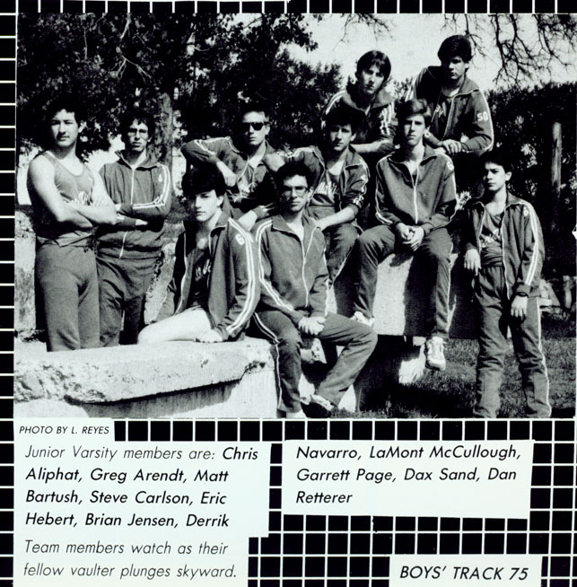 1988 Bella Vista Track and Field Sophomore Boys Team Photo
