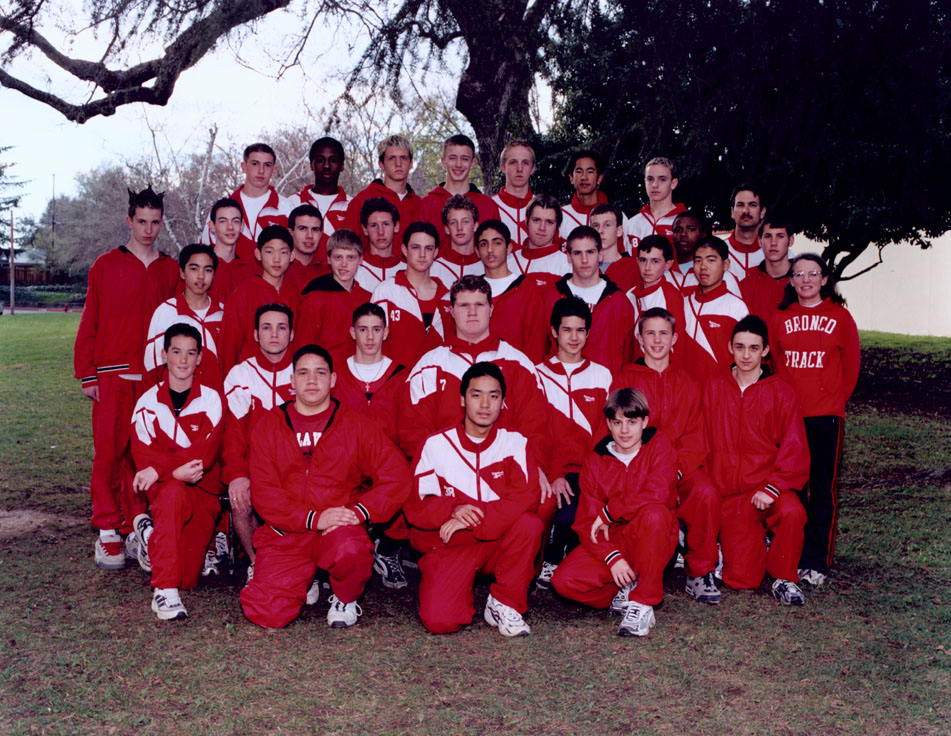 2001 Bella Vista Track and Field F/S Boys Team Photo
