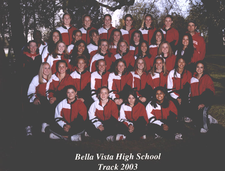 2003 Bella Vista Track and Field Varsity Girls Team Photo
