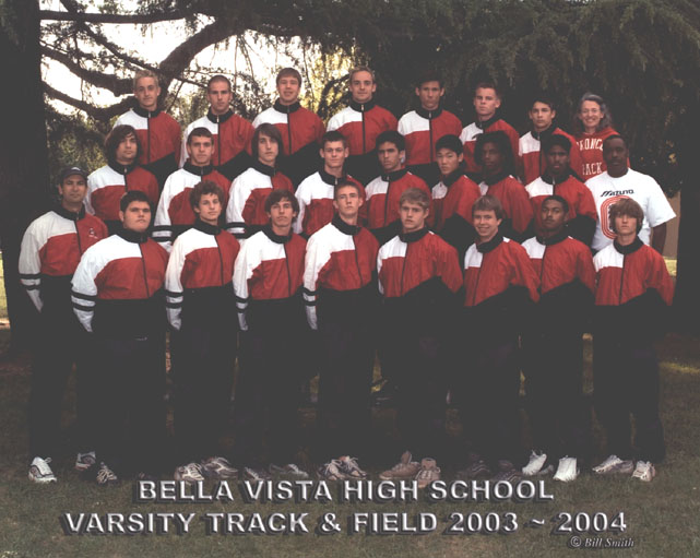 2004 Bella Vista Track and Field Varsity Boys Team Photo