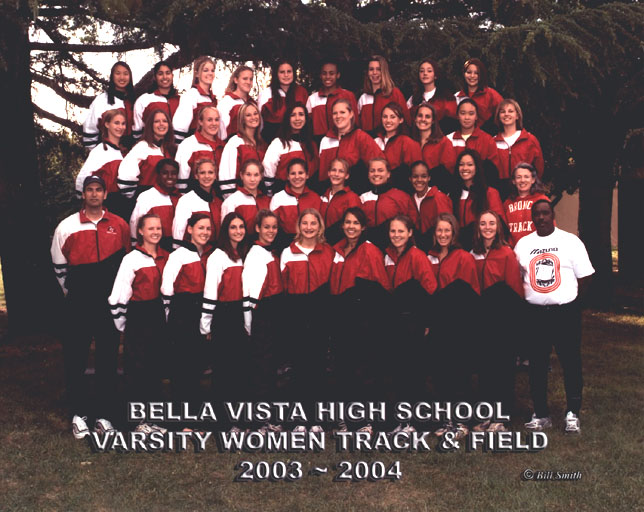 2004 Bella Vista Track and Field Varsity Girls Team Photo