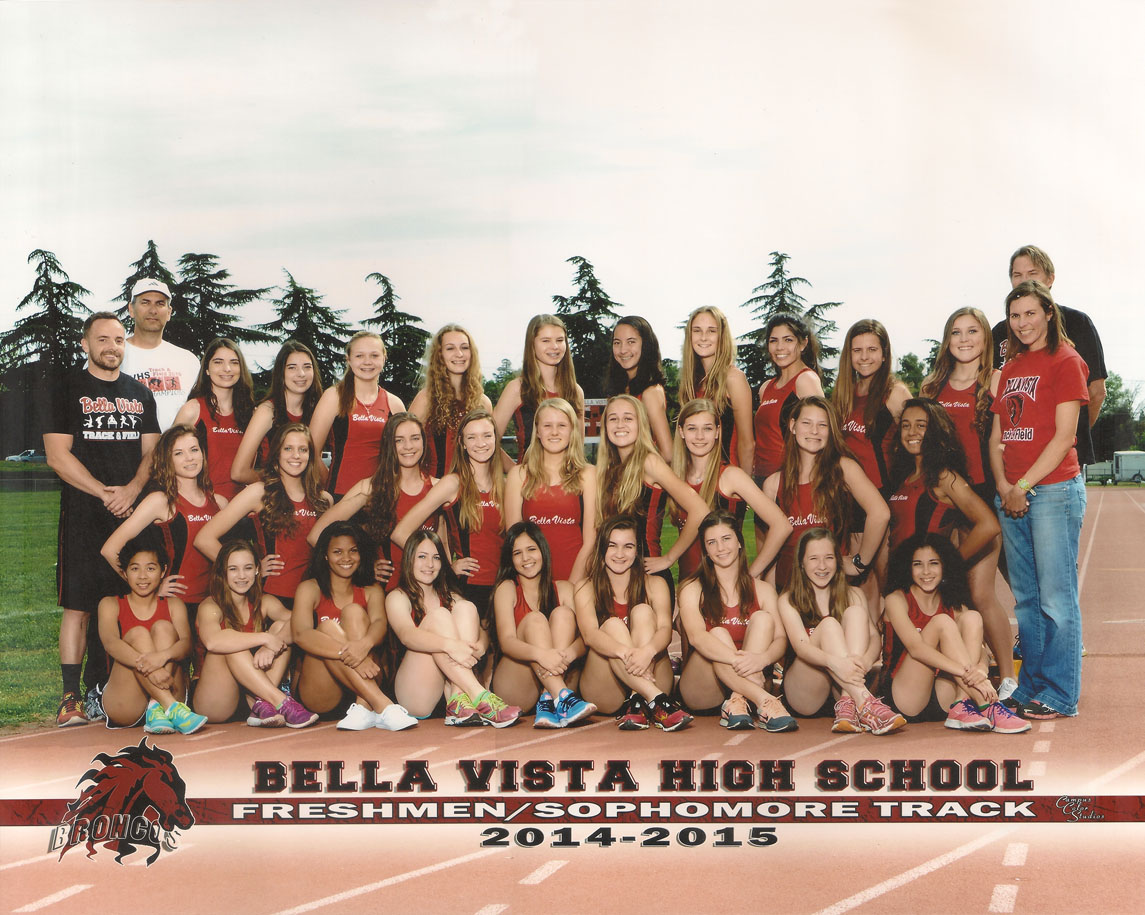 2015 Bella Vista Track and Field Frosh/Soph Girls Team Photo