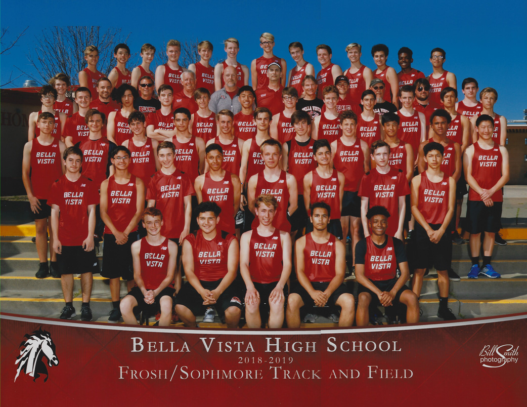 2019 Bella Vista Track and Field Frosh/Soph Boys Team Picture