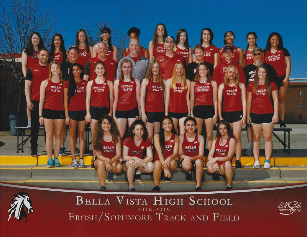 2019 Bella Vista Track and Field Frosh/Soph Girls Team Picture