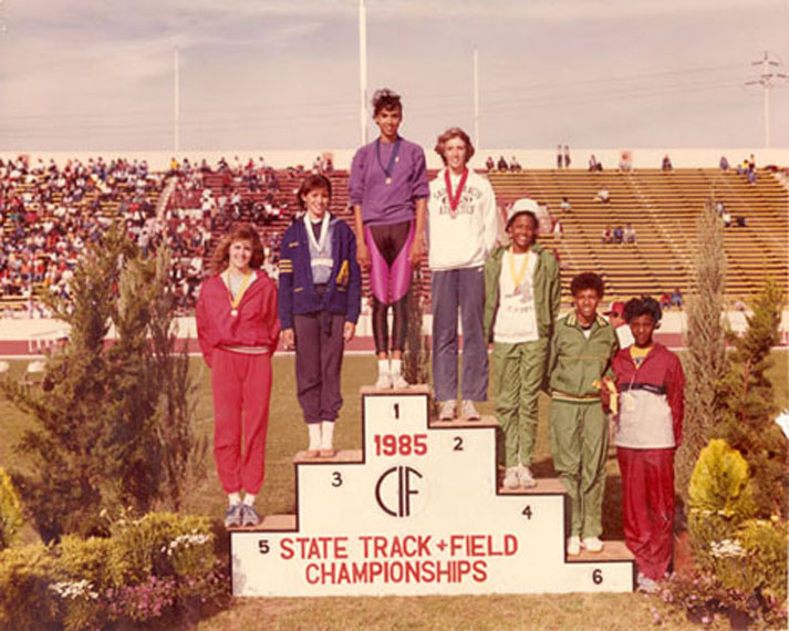 Michelle Wootton 5th Place 1985 CIF High Jump